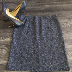 Loft faux tweed pencil skirt